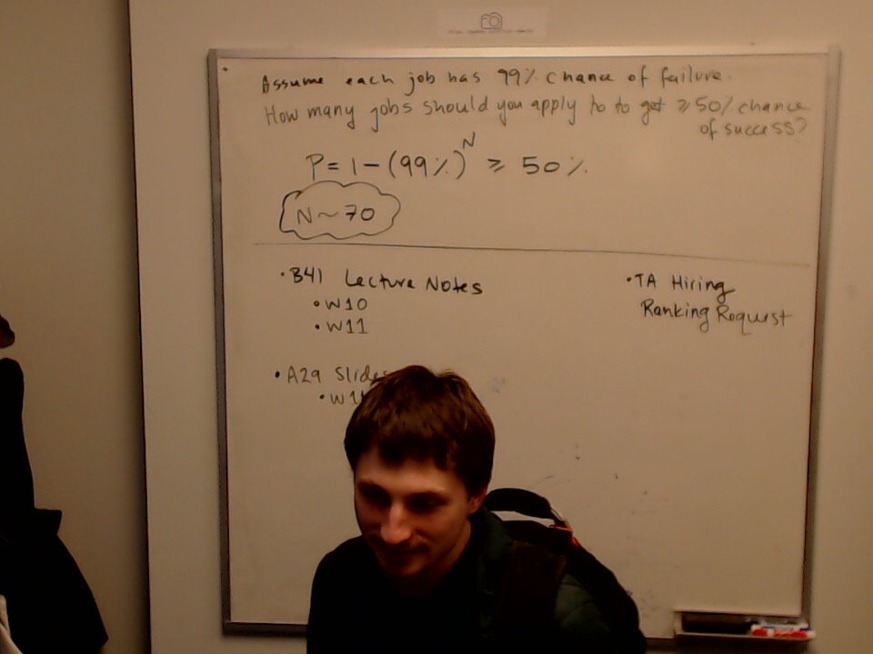 Test A photo of a whiteboard titled: Test