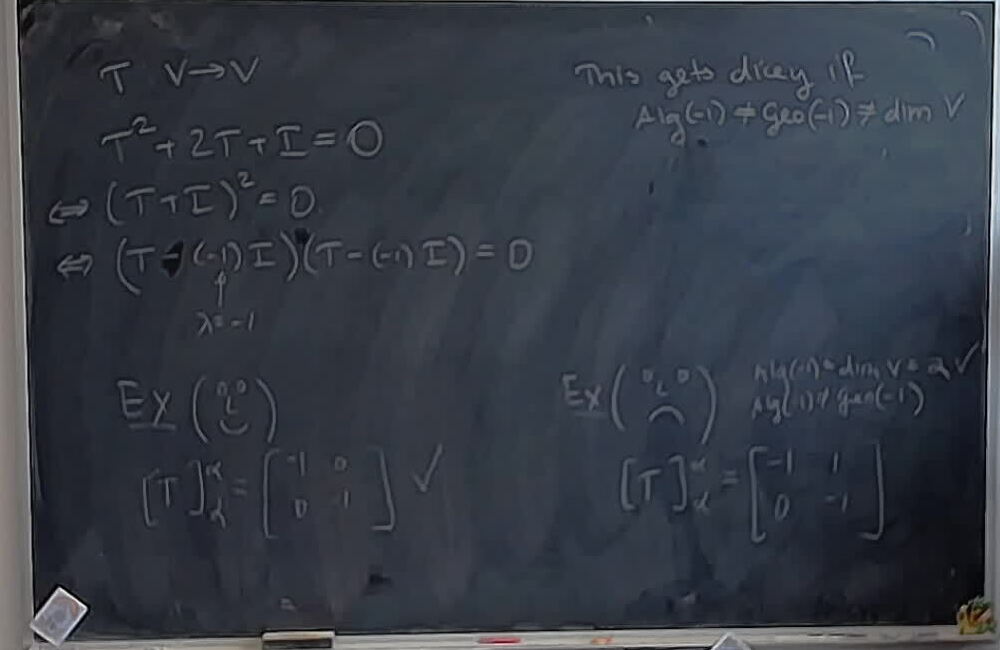When Diagonalization Based on a Relation Fails A photo of a whiteboard titled: When Diagonalization Based on a Relation Fails