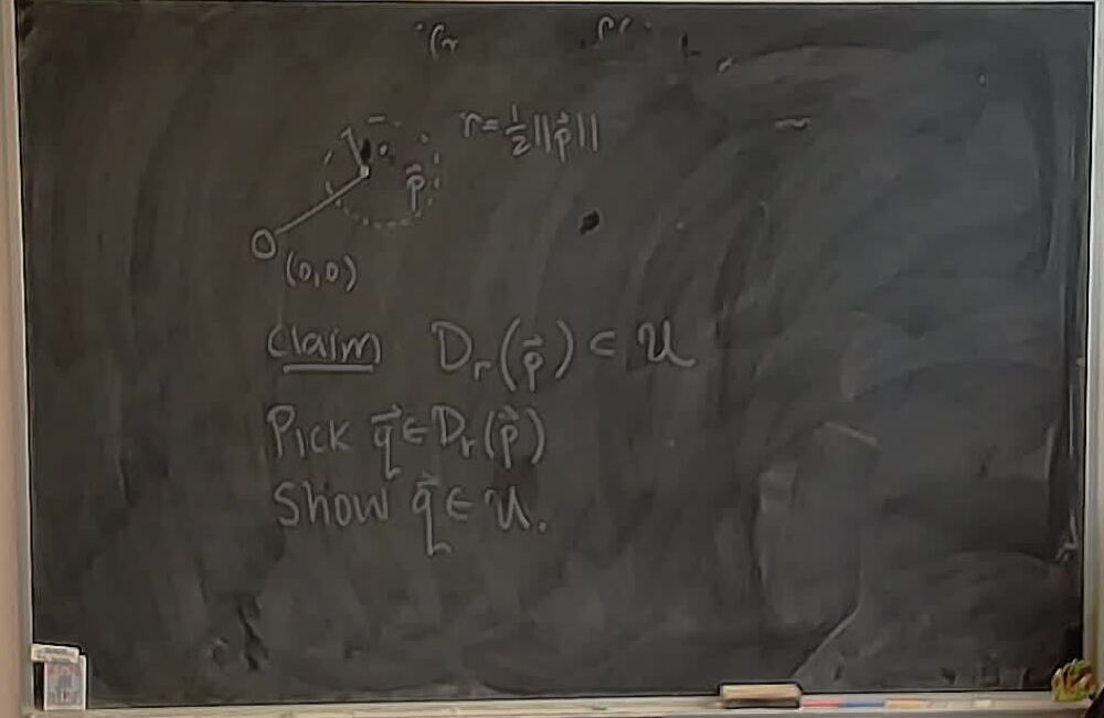 Plane without point is open. A photo of a whiteboard titled: Plane without point is open.