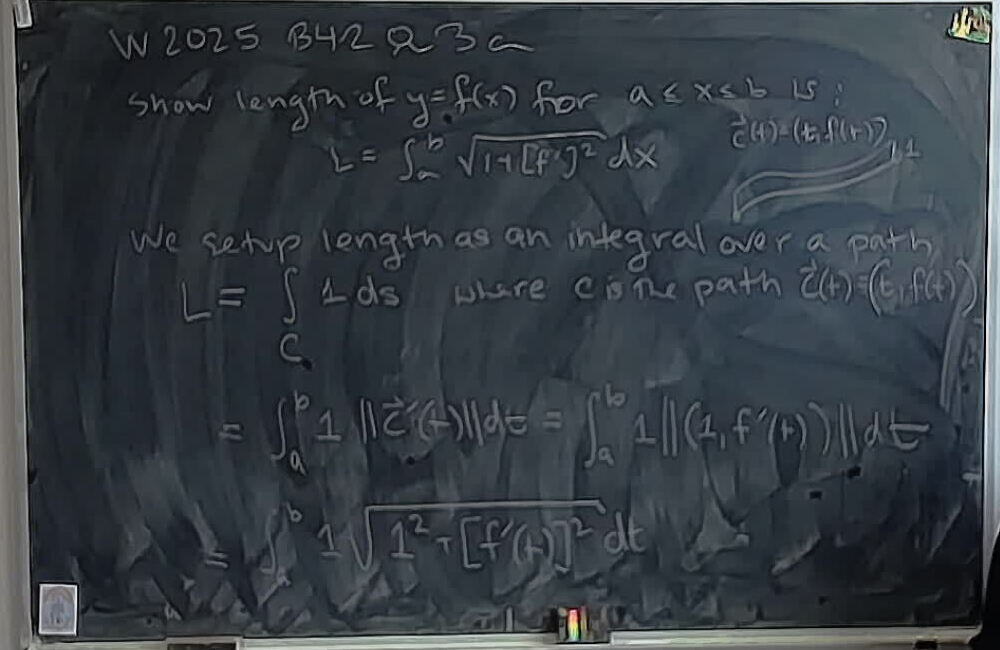 W2025 B42 Q3a A photo of a whiteboard titled: W2025 B42 Q3a